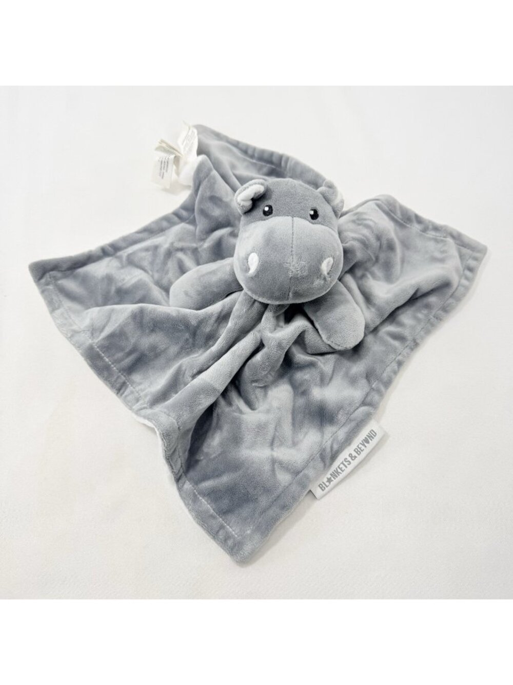 Blankets Beyond Hippo Security Blanket Lovey Plush Blankie Toy Baby Infant Gray